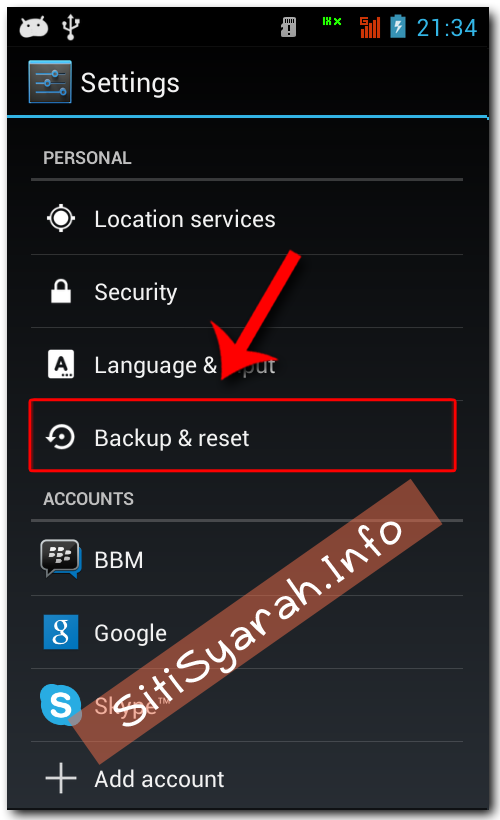 Cara Format Android ke Pengaturan Awal (Factory Setting)