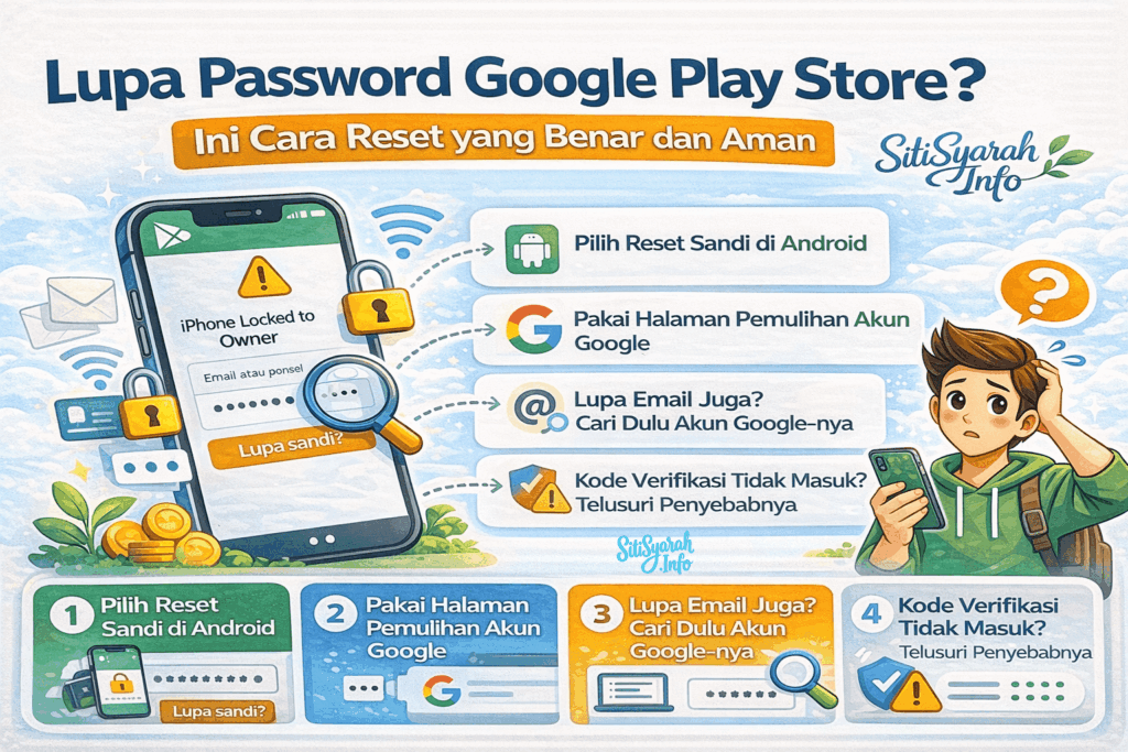 cara memulihkan akun google untuk play store