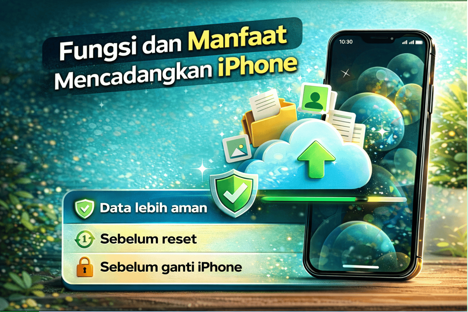 Fungsi dan manfaat mencadangkan iPhone