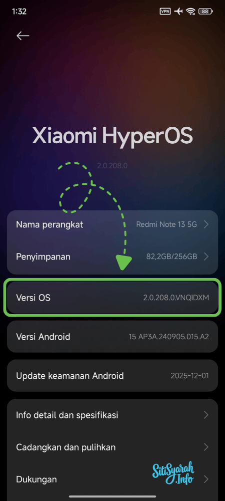 mengaktifkan opsi pengembang di Android