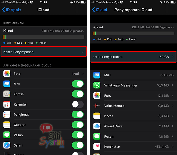 berhenti langganan icloud storage