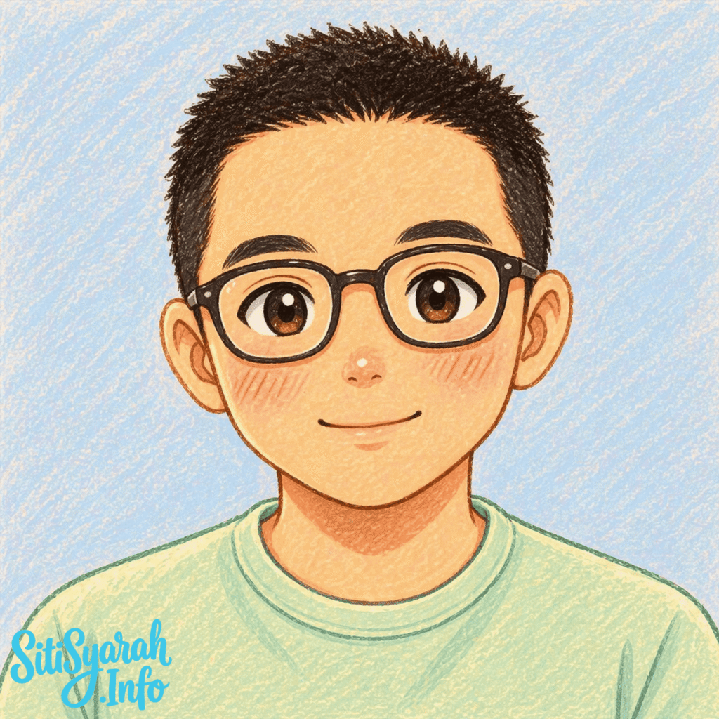 Contoh foto diubah jadi ilustrasi anime bergaya krayon dengan warna lembut dan tekstur sapuan kuas digital
