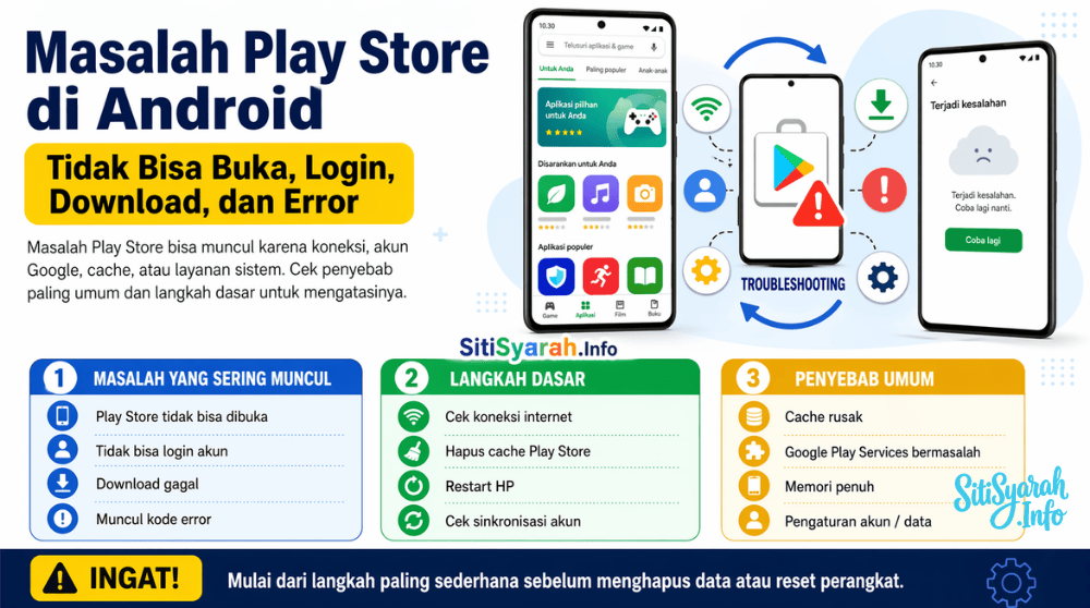 tidak bisa masuk-playstore