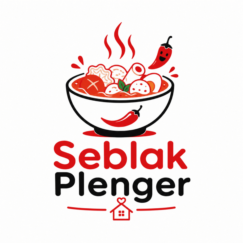 Contoh logo kuliner rumahan minimalis hasil prompt AI di Gemini dengan ikon mangkuk dan warna hangat