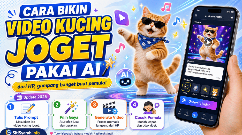 cara membuat video kucing joget