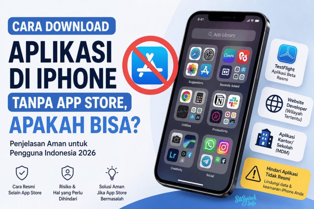 apakah bisa download aplikasi iPhone tanpa app store