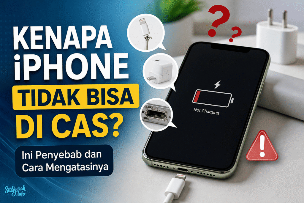 kenapa hp iphone tidak bisa di cas