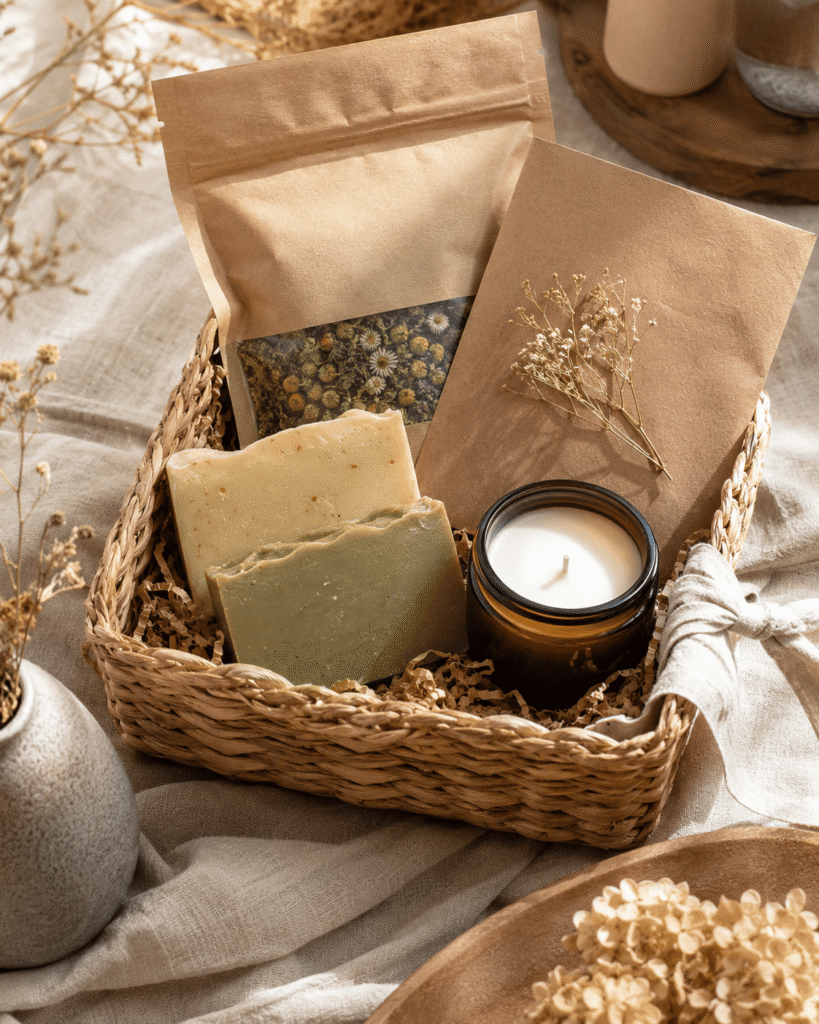 prompt ai design hamper herbal