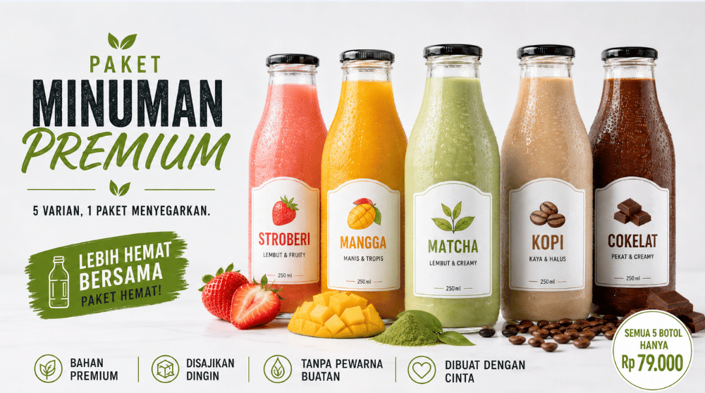 prompt foto ai promosi minuman