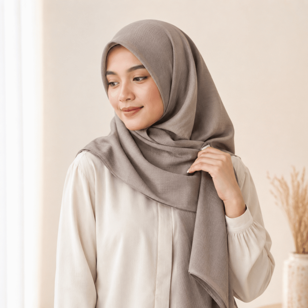 prompt ai untuk foto pashmina