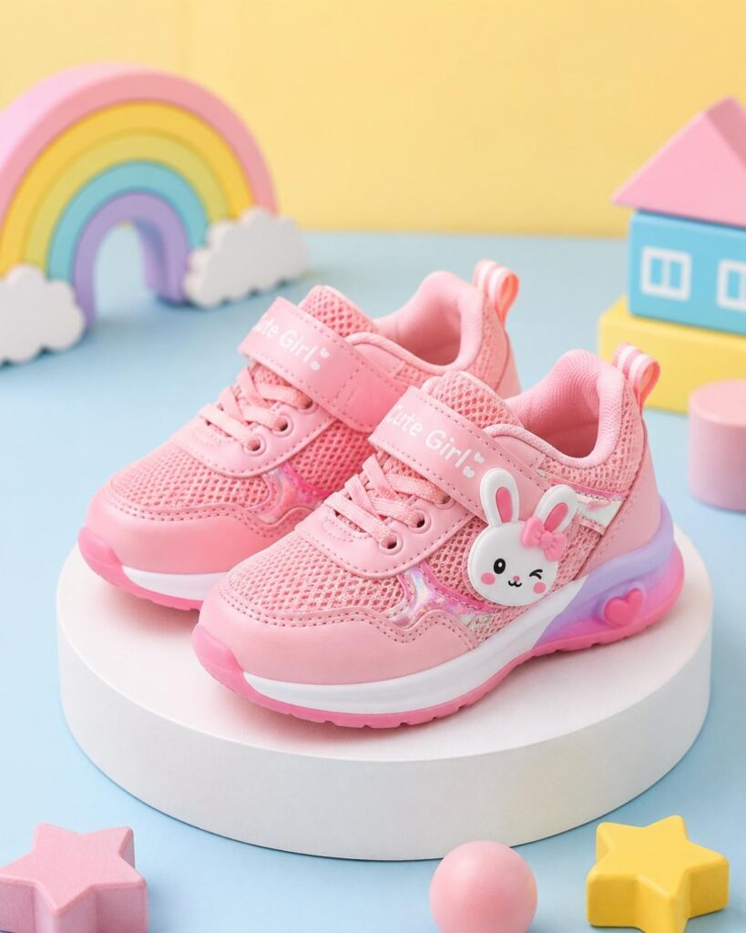 prompt ai foto sepatu anak kekinian