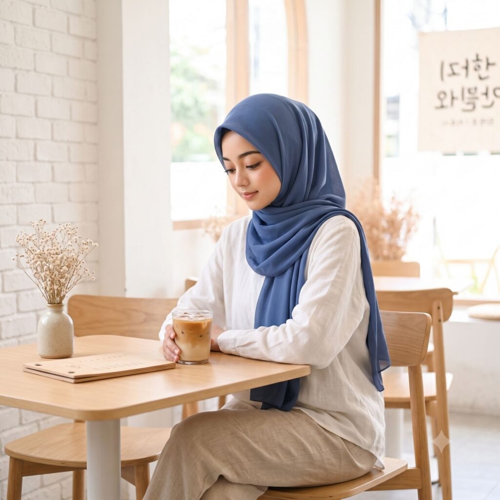 Prompt Ai Foto di Cafe Korean Style