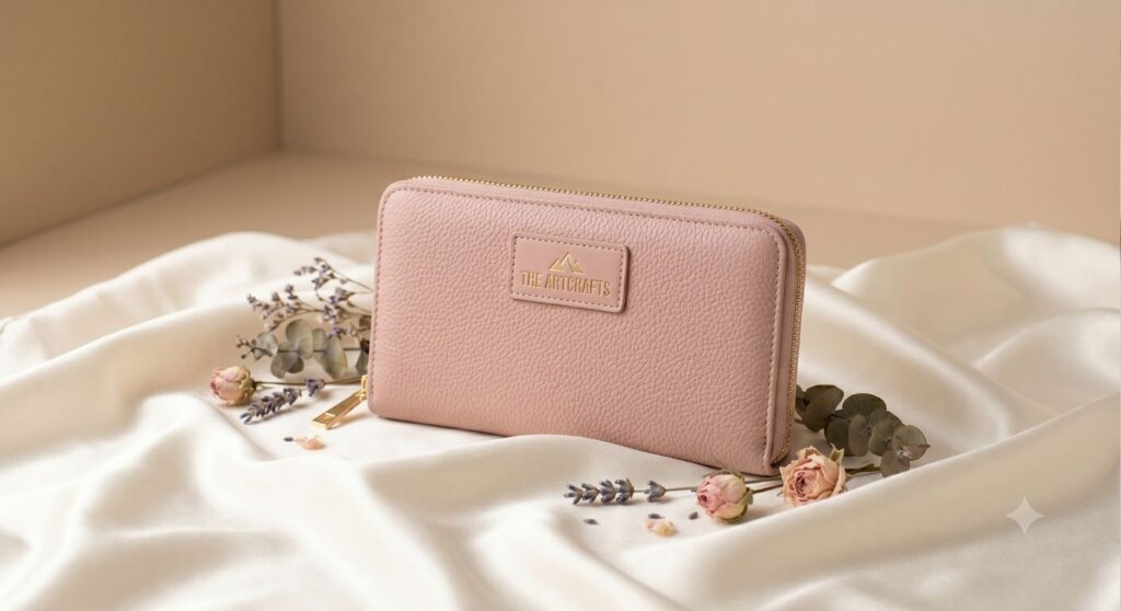 prompt ai foto dompet wanita