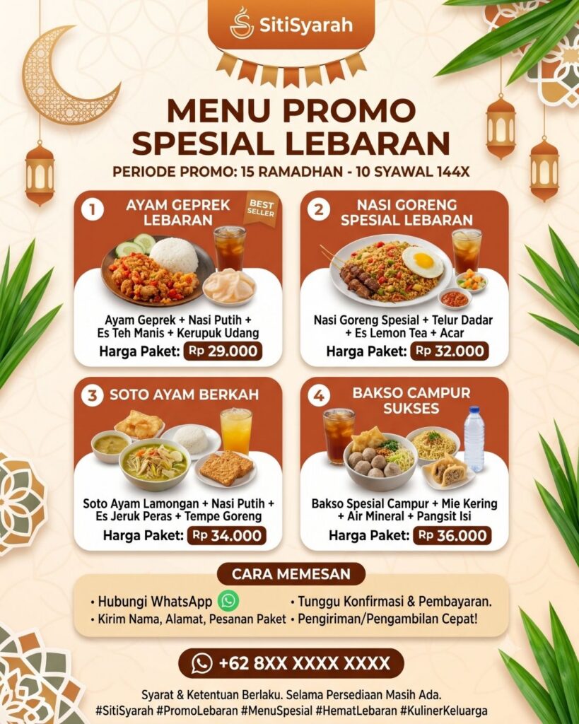 prompt ai menu promo lebaran