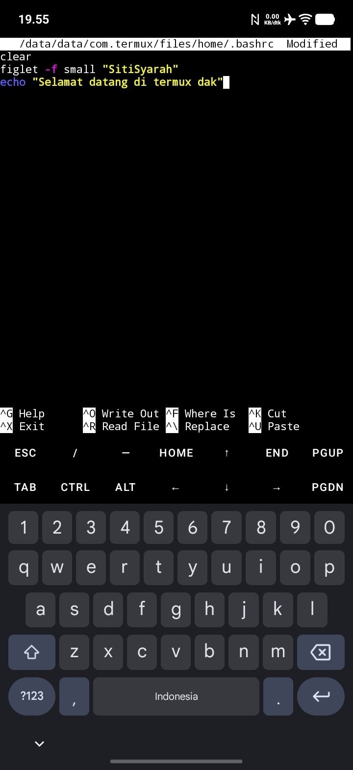 cara buat nama berwarna di termux